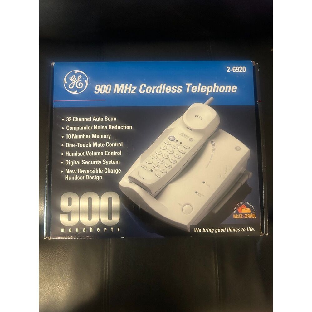 GE  900mhz cordless telephone model 2-6920